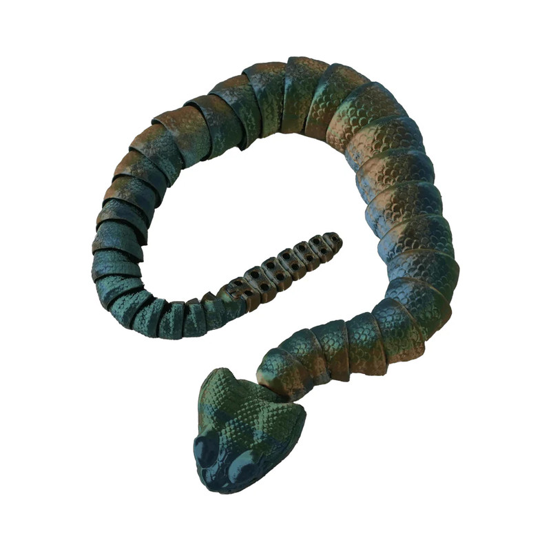 3D Station 3D Printed Rattlesnake  - Pearlescent  - مجسم ثلاثي الأبعاد